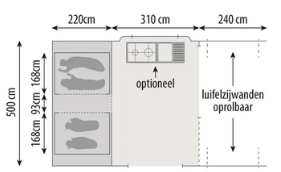 Map Ready to Camp (3 bedrooms - 5 persons)